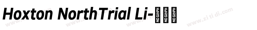 Hoxton NorthTrial Li字体转换